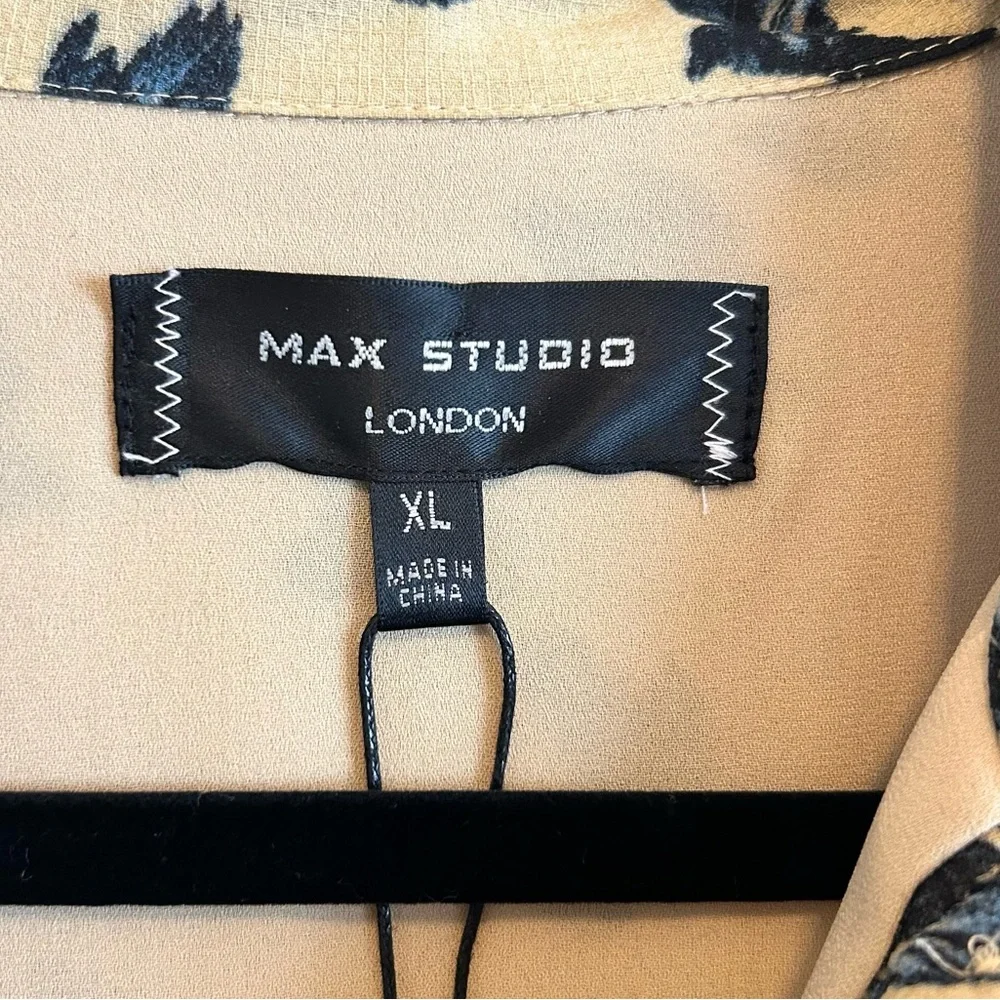 NWT Max Studio London Crow Print Dress Size XL - Picture 3 of 7